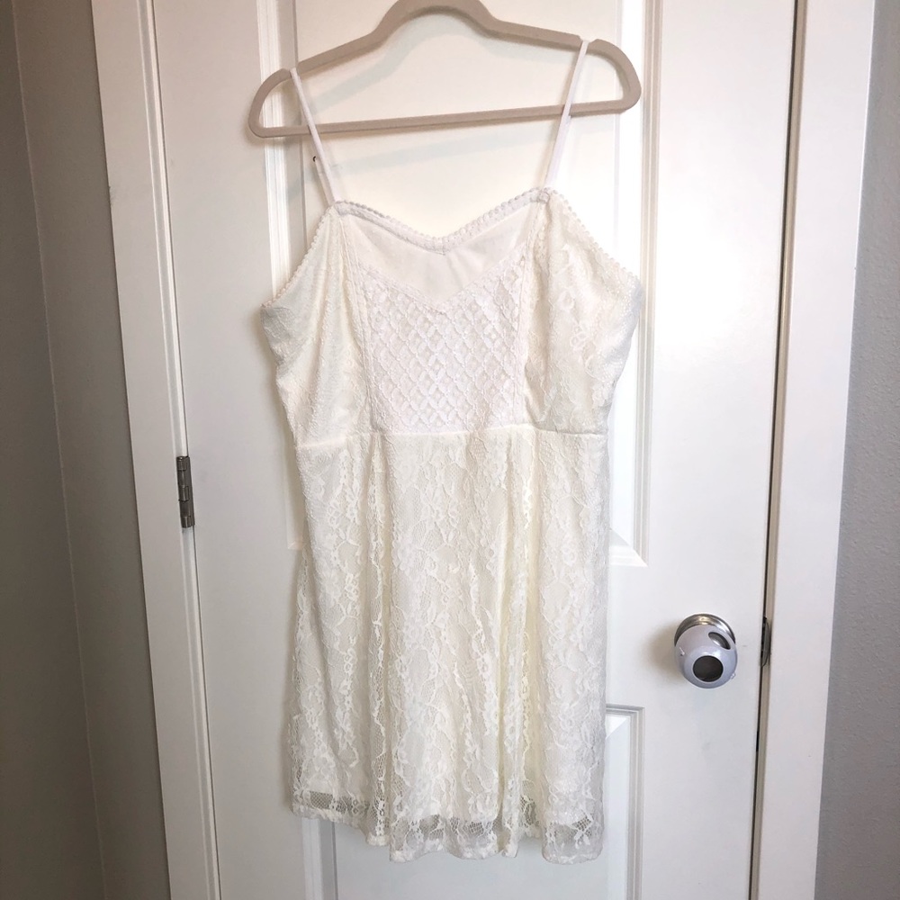 NWOT Cream Lace Dress